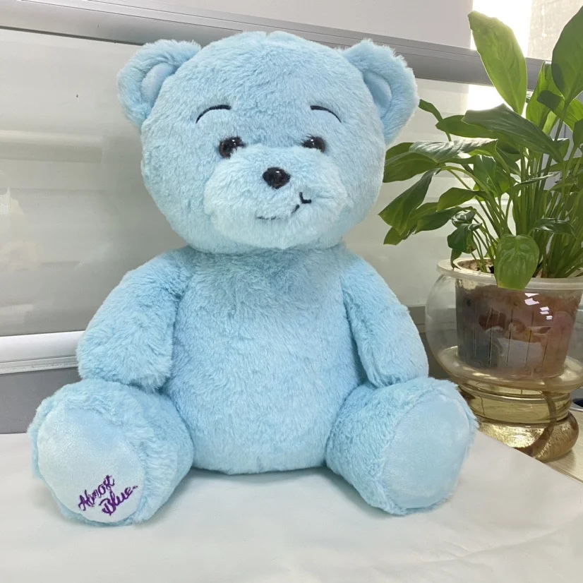 Stuffed Animal Plush Toy Blue Super Soft Teddy Bear Customization Juguetes Al Por Mayor Unisex Christmas Reindeer Plush Doll