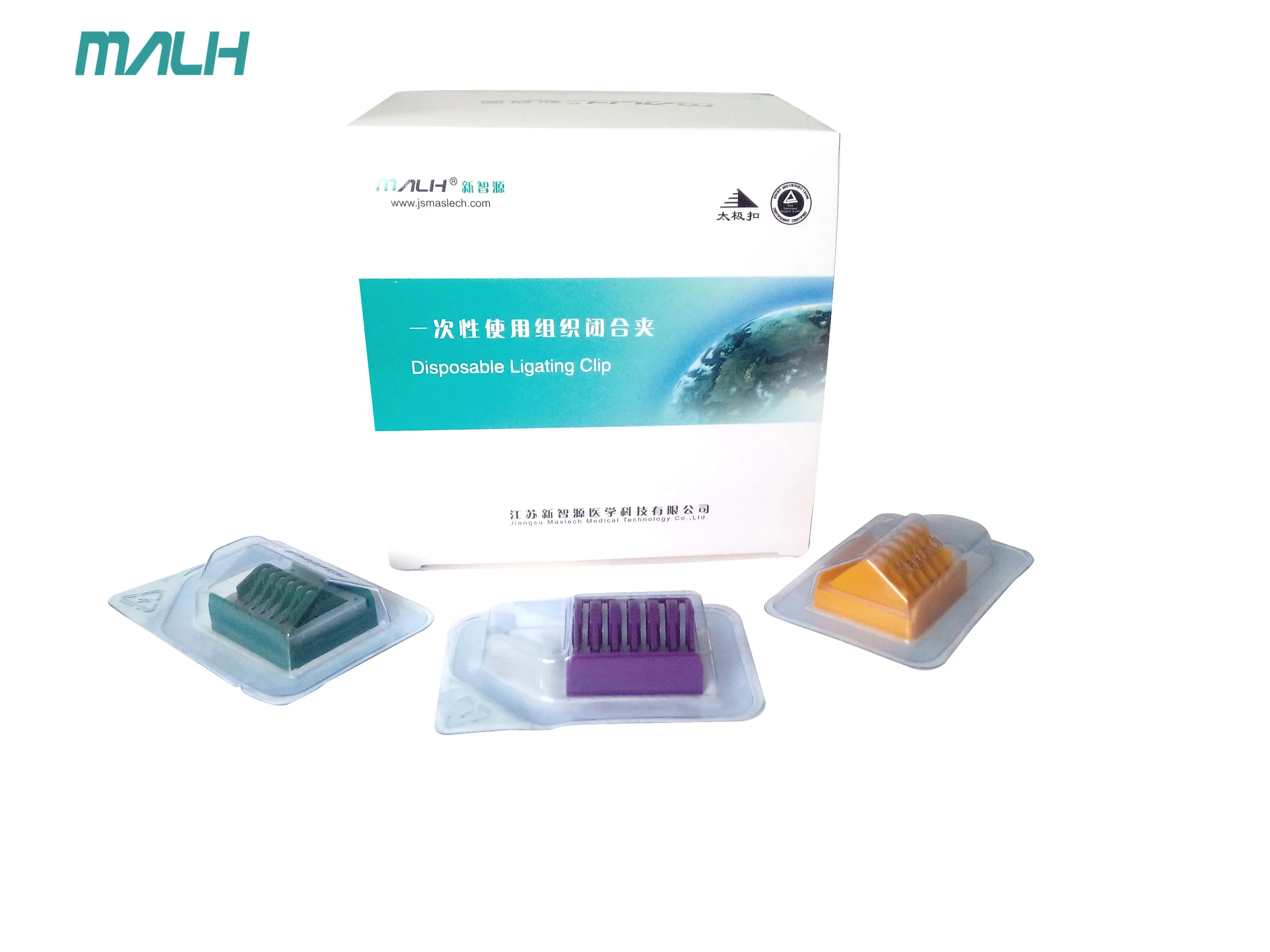 Different Sizes Polymer Ligation Clips Laparoscopic Instrument Hemolok Clips For Clip Applier