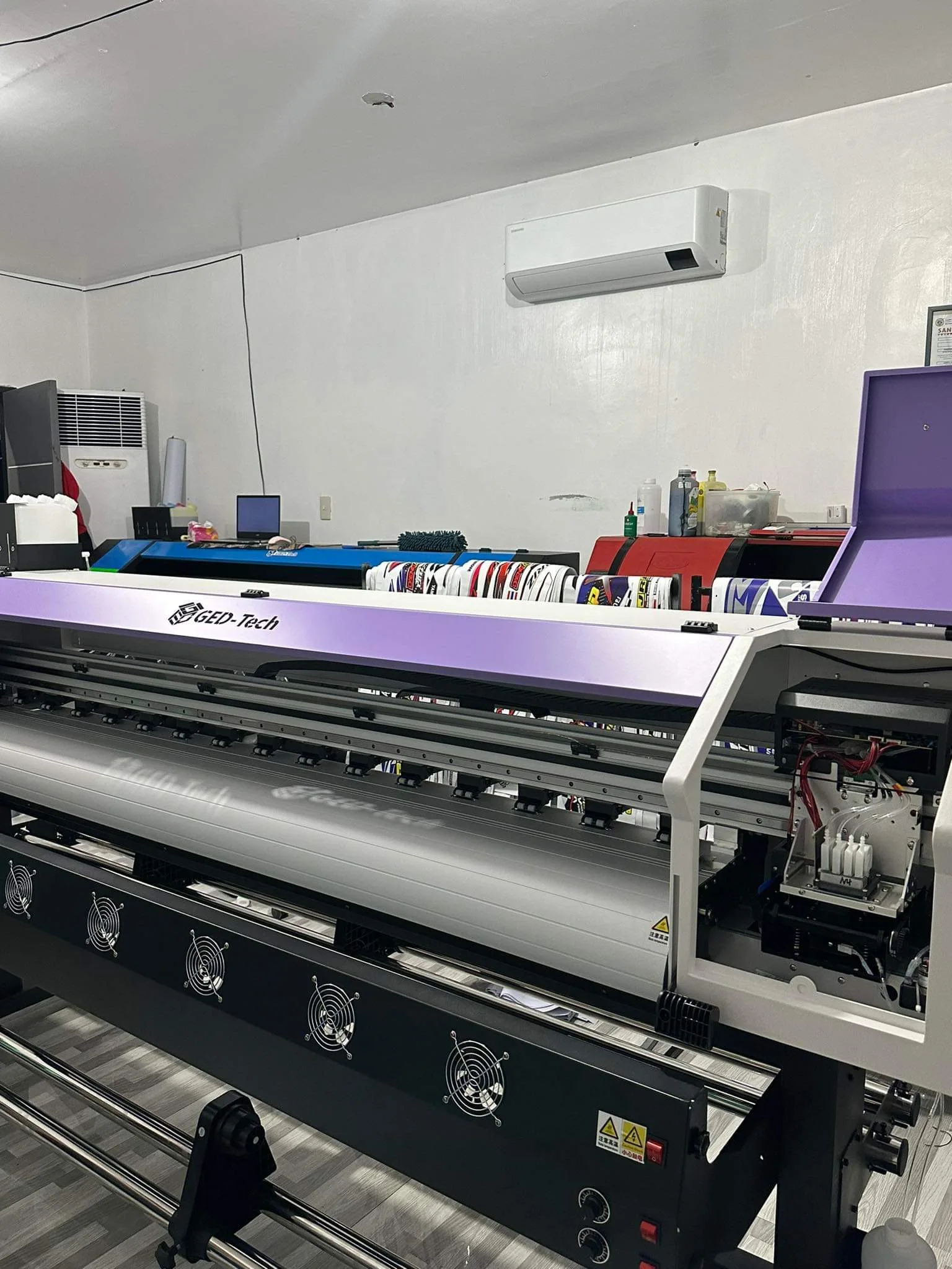 Guangzhou GEDTech 6ft 6.2ft Single XC90  Textile Fabric Large Format Printer 10ft  i3200 Printhead  Eco Solvent Printer Machine