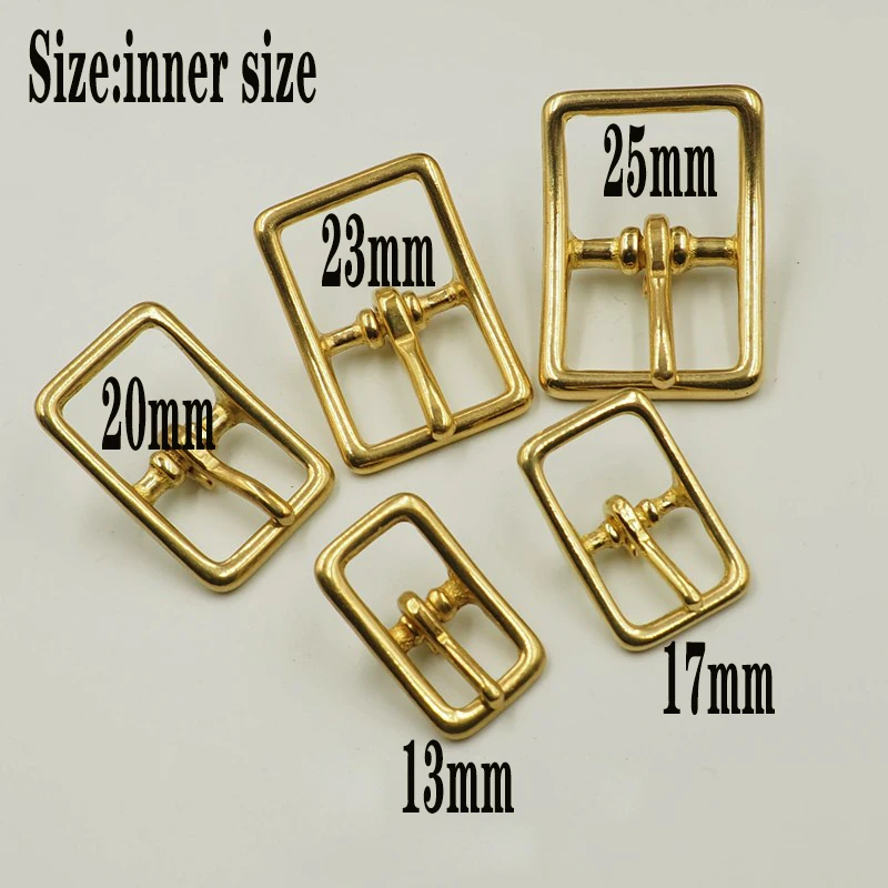 20mm 25mm 32mm  38mm various size handbag hardware and pet collar accessories high quality solid brass pin buckle for belts