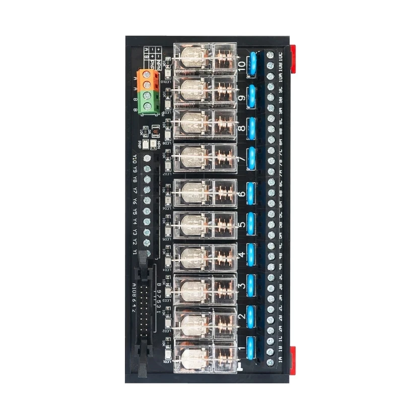 12V 24V PLC Intermediate Relay Module 4/8/10/12/16 Way 220V NPN/PNP Universal Relay Module Control Board