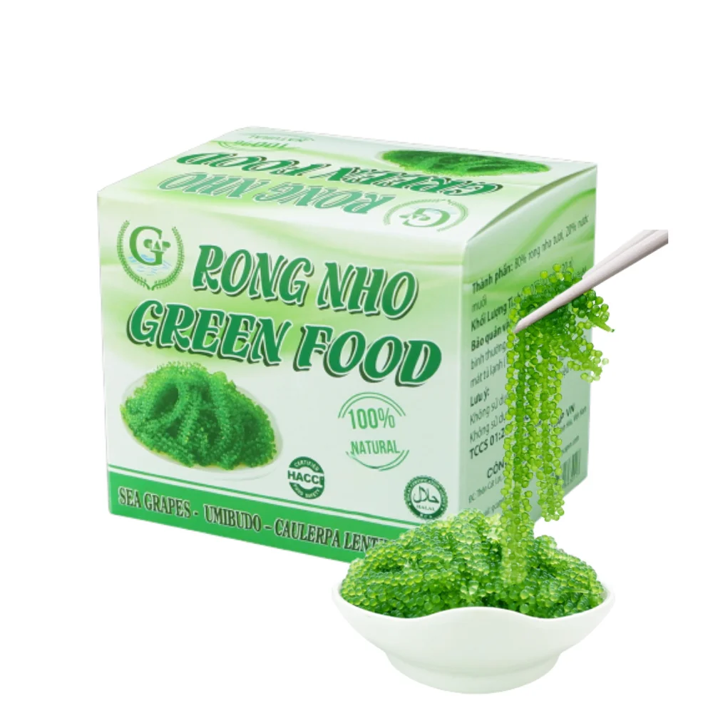 Top Favorite Sea Grapes Seafood Dehydrated Seagrapes Competitive Price Iso Certification Packaging In Carton Box