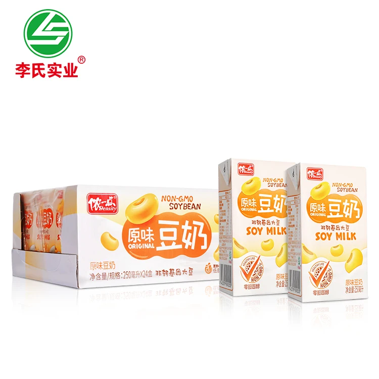 LISHI Top Quality Fluid Milk Low Fat OEM ODM Service Adult Breakfast 144 Per Carton 250ML Original Milk Soy Drink