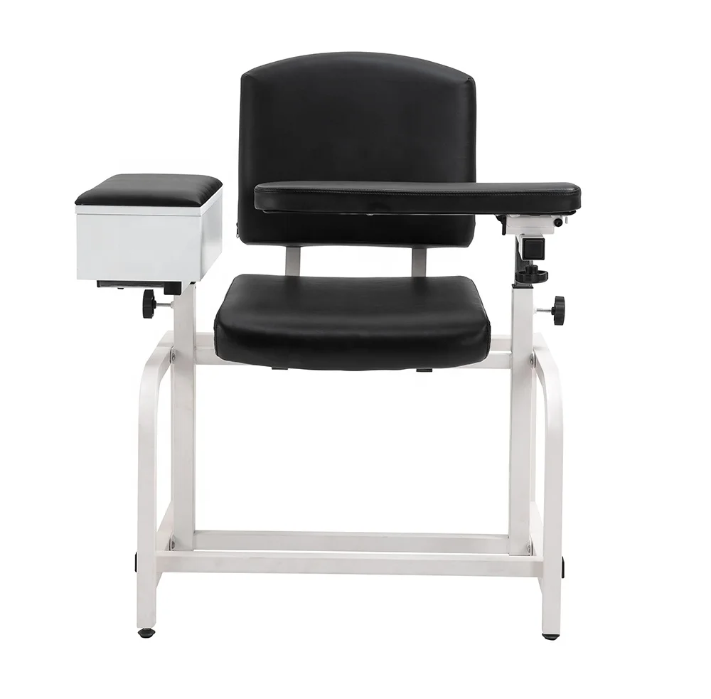 
Homilyd Model ED-03 blood Drawing Chair with drawer Adjustable Height for Arm Rest Donor Collection 