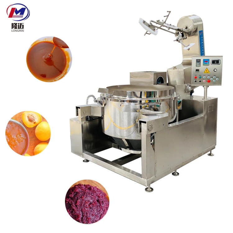 Good Quality Electric Tiliting Jacketed Kettle Industrial Bean Paste Food Automatic Cooking Mixer Machine Price