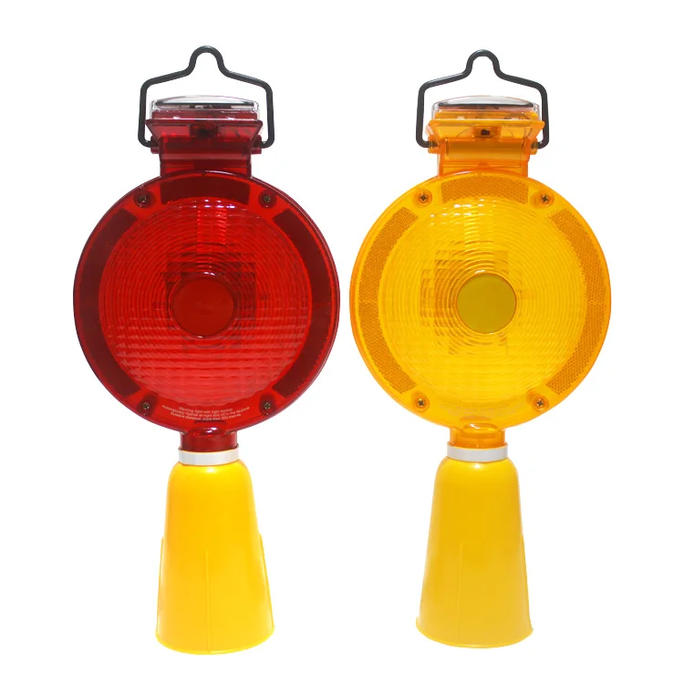 JESSUBOND светоконтролируемый Солнечный двухсторонний предупредительный свет безопасность дорожного движения дорожное строительство дорожный конус предупредительный свет