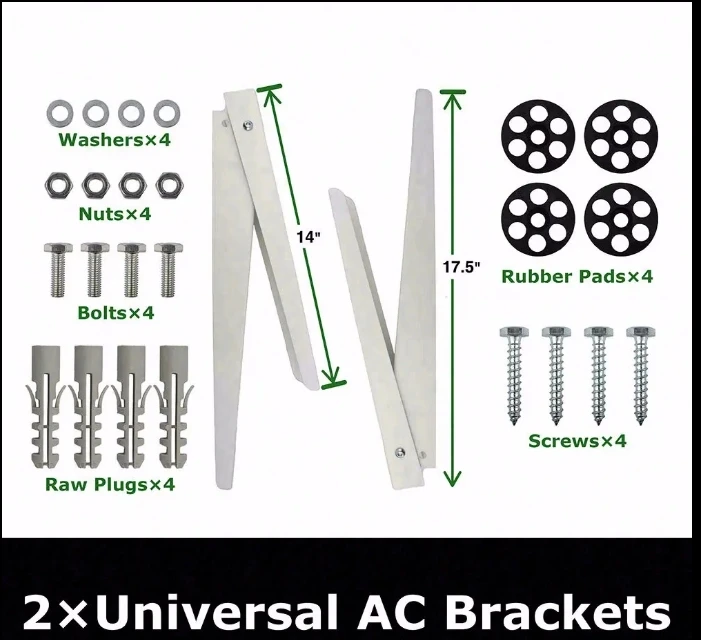 Wall Mounting Bracket forCondenser AC Support Brackets for Mini Split Air Conditioner