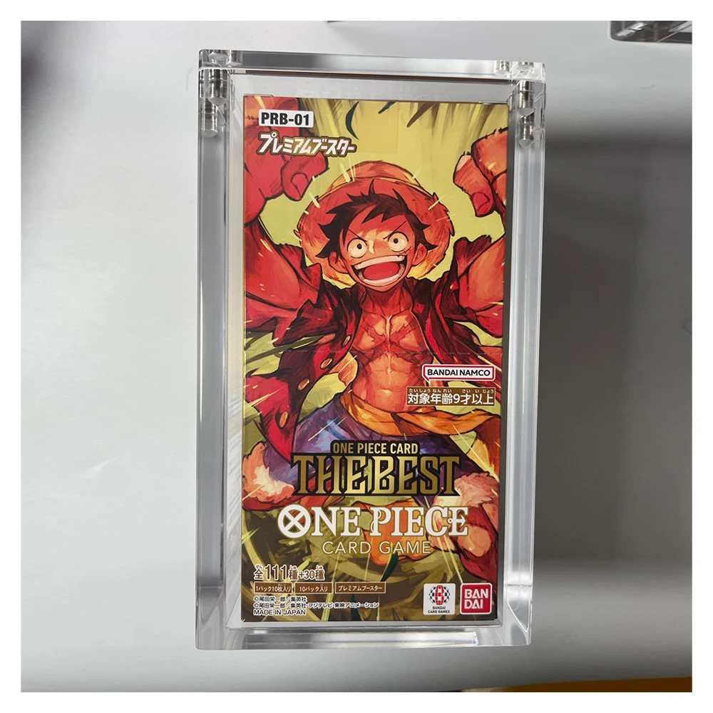 RAY YI Premium Magnetic  Clear Acrylic ONE PIECE CARD THE BEST Box protector Acrylic OP TCG PRB-01 protector Case