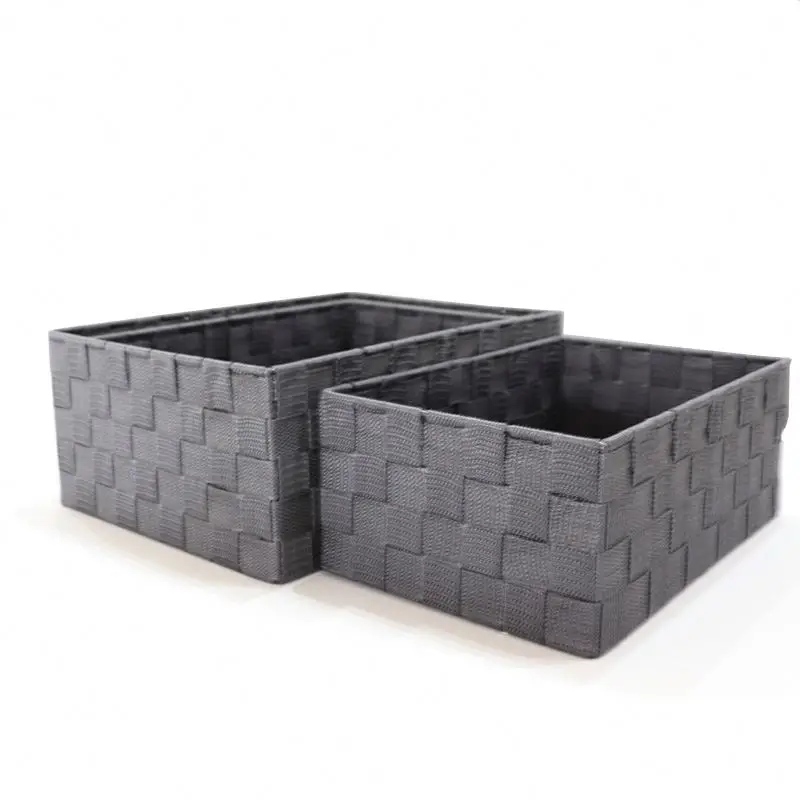 Factory Direct Sales Seagrass Mesh Storage Baskets Strong And Durable Canvas Bamboo Storage Baskets For Homefor Women