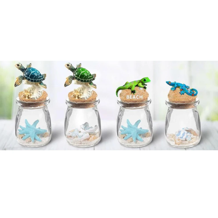 Wholesale beach tourist souvenir drift sans bottle sea shell for craft
