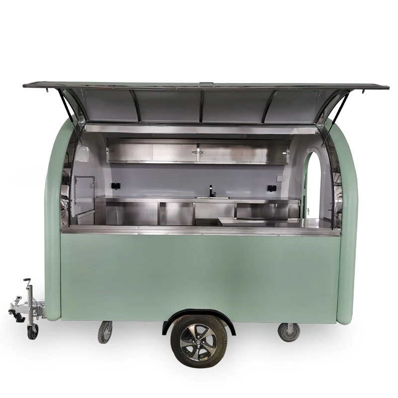 Silang SL-6 Food trailer with ice cream machine chocolate making machine food trailer potato chips making machine for sale USA