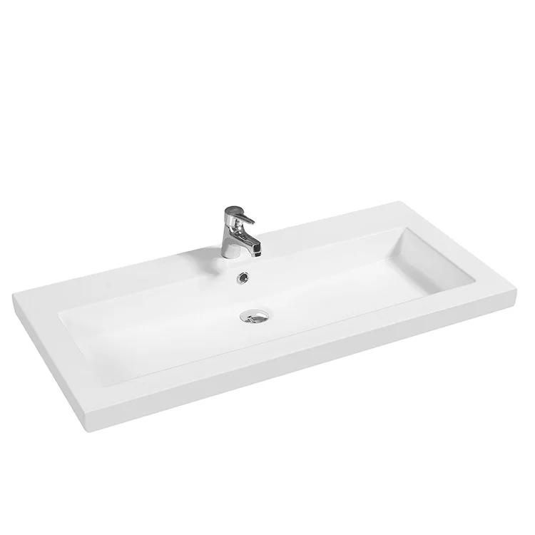 JM5122-101 1010*470*145 Factory price western  bathroom sink  luxury cabinet vanity top