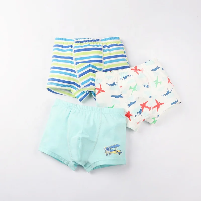 
custom kids underwear boxers fabric cotton elastic cotton teen boy underwear 