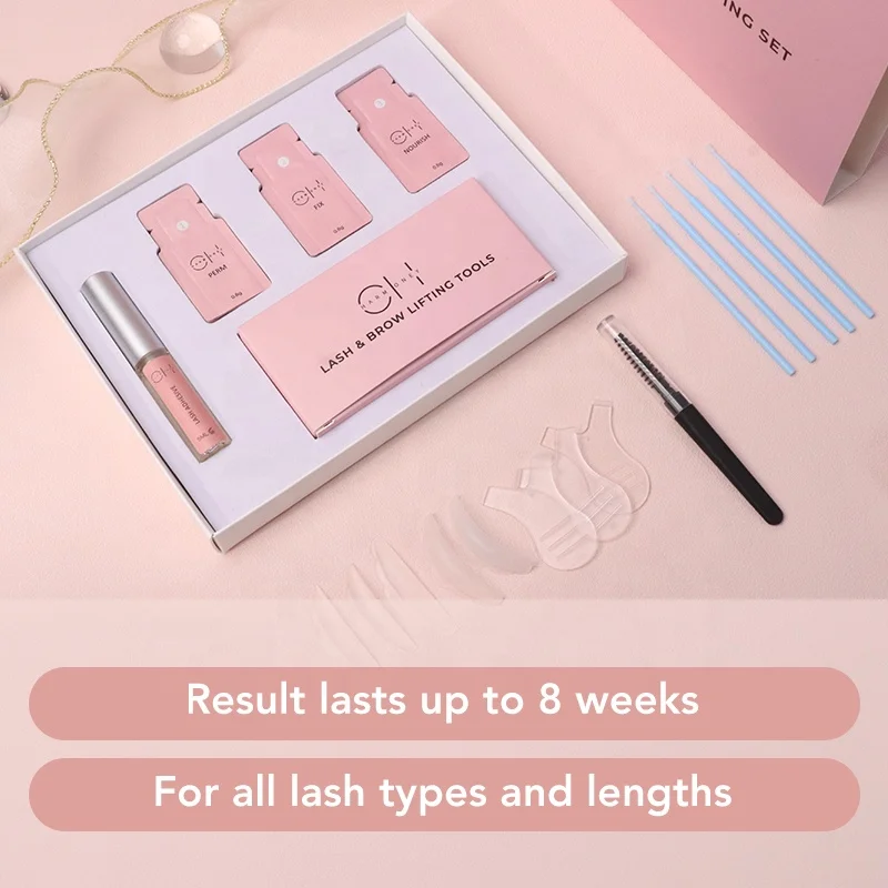 Kit lash lifting 4 In 1 Without thioglycolic acid eyelash lifting new formula premium tool perming lashes and brow lifting kit