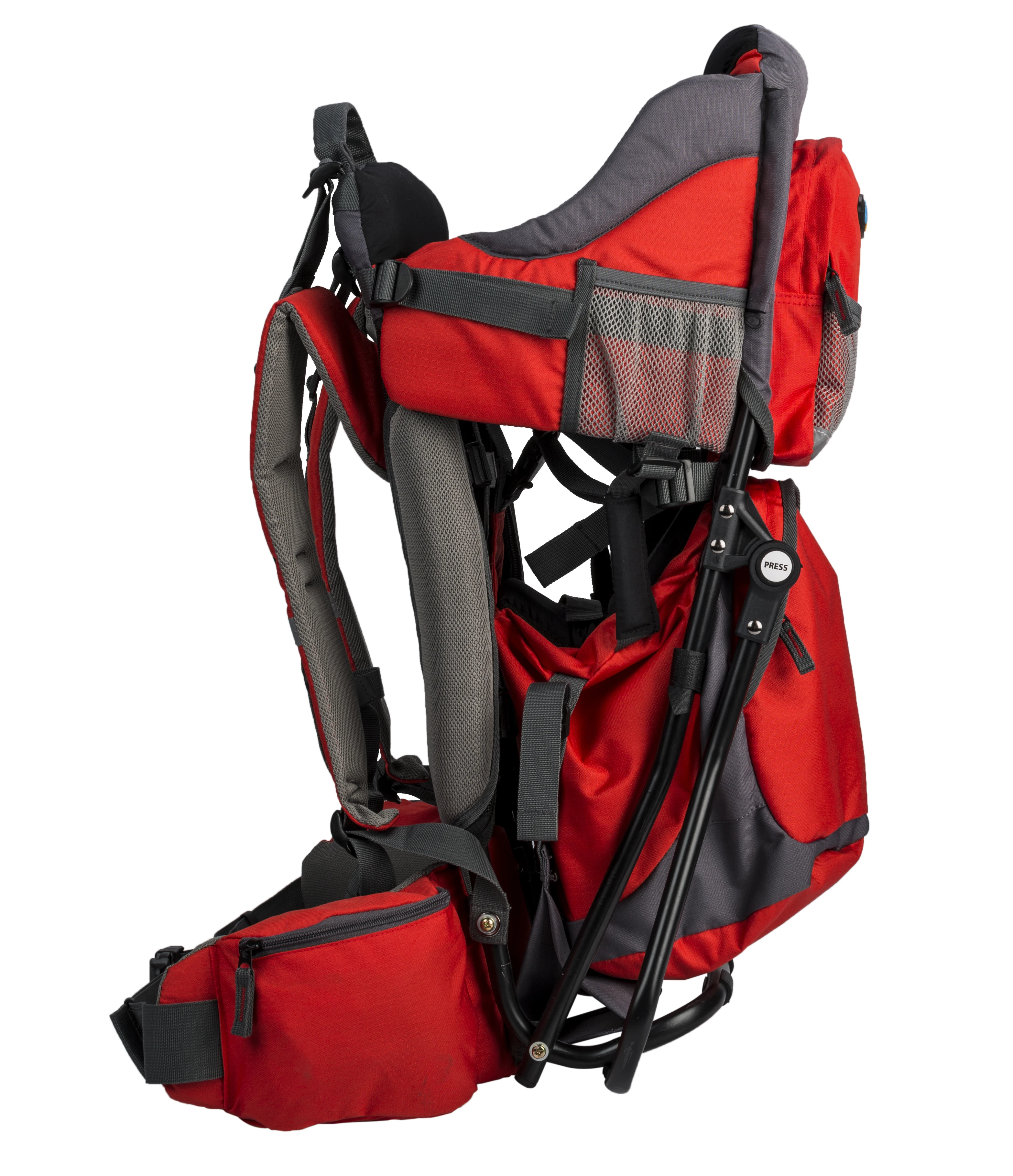 Camping Baby Carrier Backpack Hiking Child Carrier with Stand Frame and Sun Visor