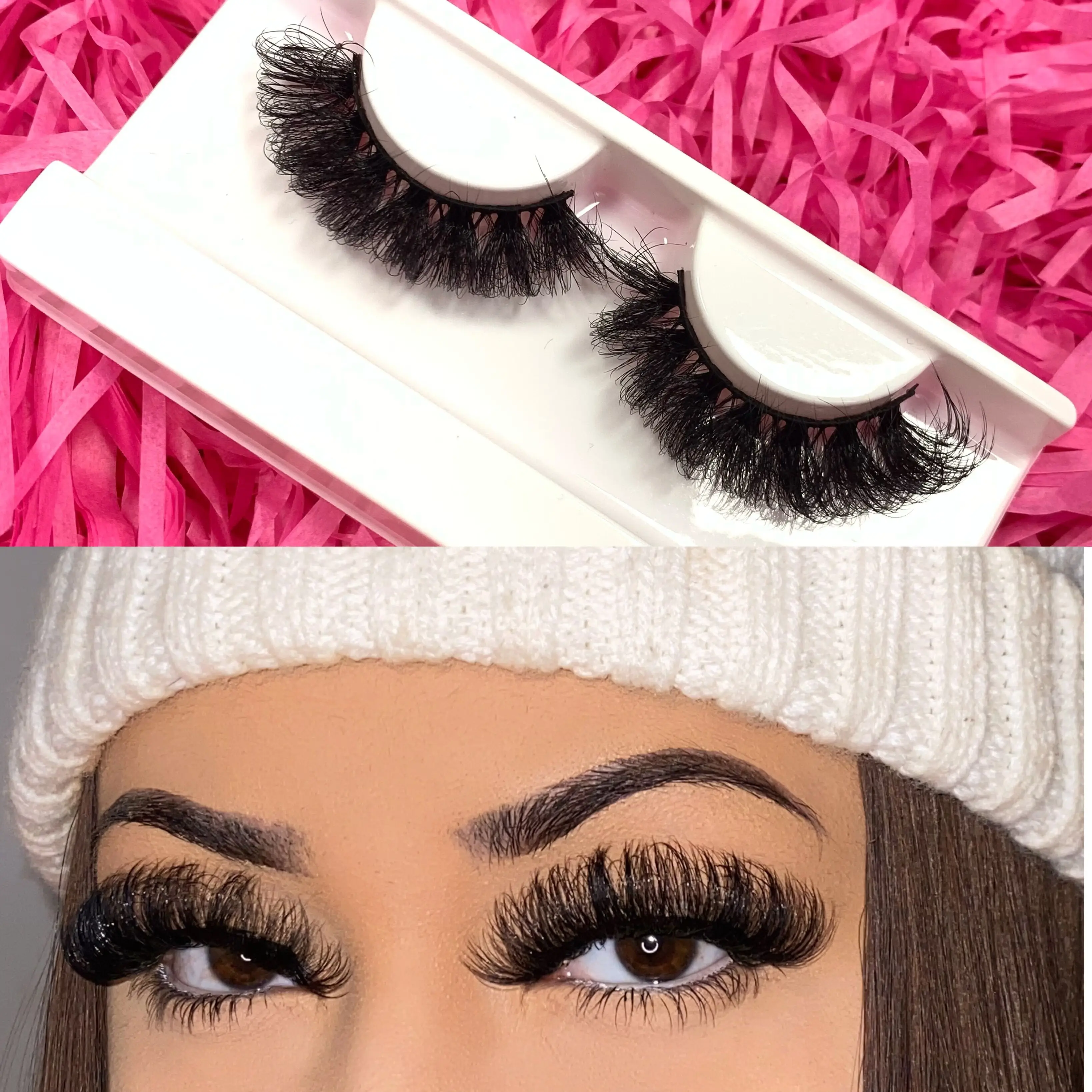 Russian Lash Handmade Soft Magnetic Full Strip Eyelashes Hot Sales 21-25mm Premium Quality Accessory for Enhancing Eye Makeup