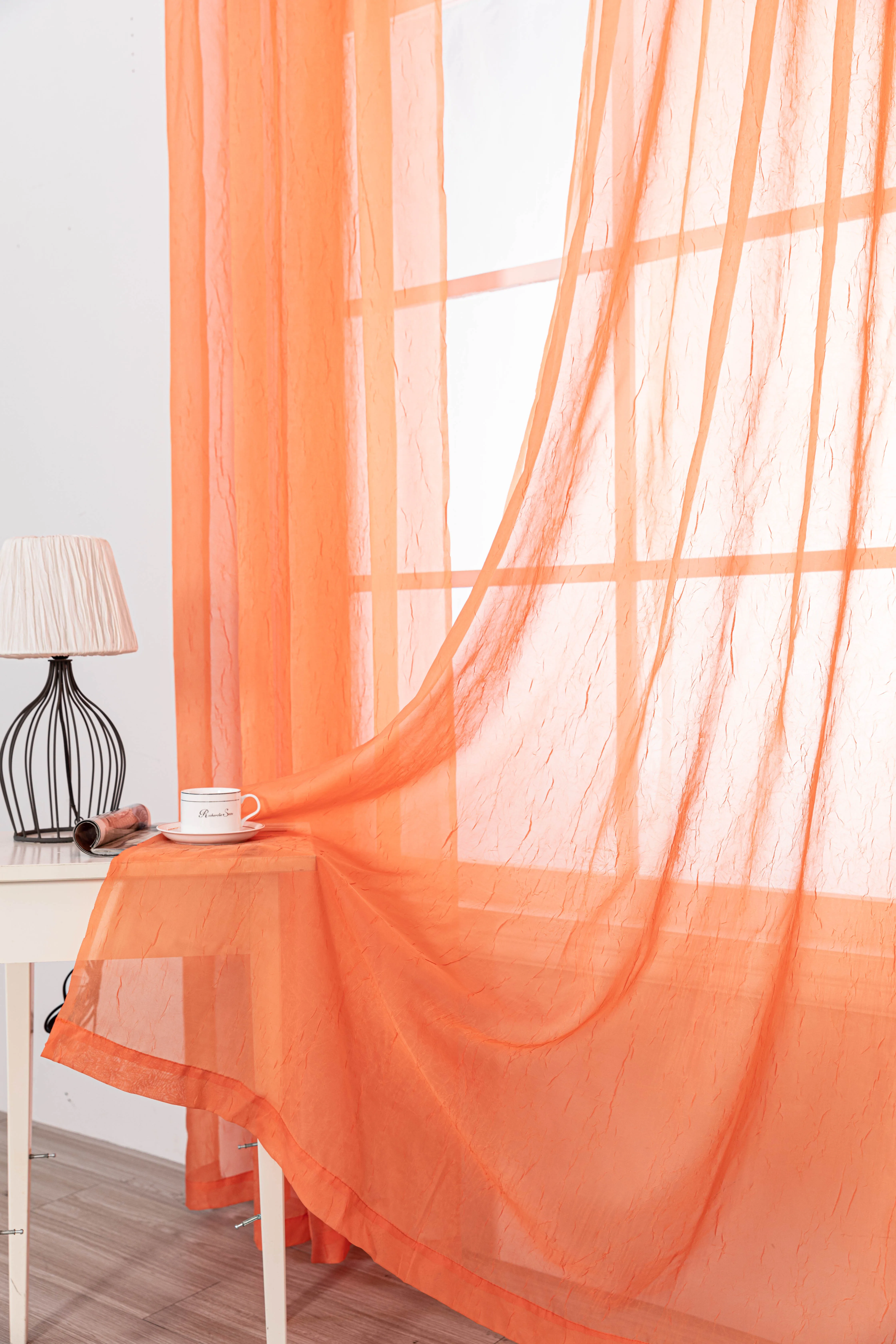 Wholesale 100% Polyester european silver sheer curtain living room window curtain curtains rideaux