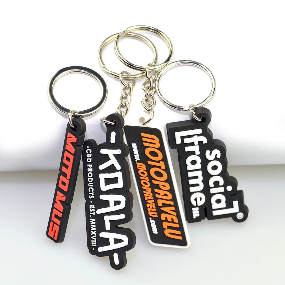 Creative Custom 2d/3d Pvc Soft Rubber Personalized Key Ring Make With Promotional Gift Rubber Custom Key Chain