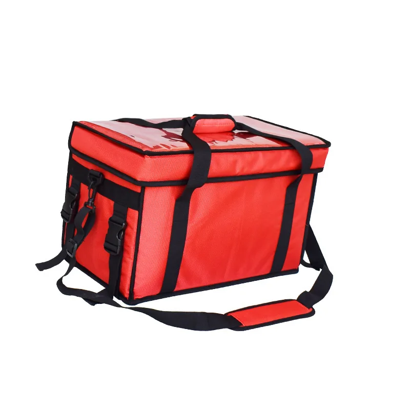 Wholesale picnic non woven tarpaulin cooler bag bicycle insulated bag for food delivery folding thermal custom food delivery bag