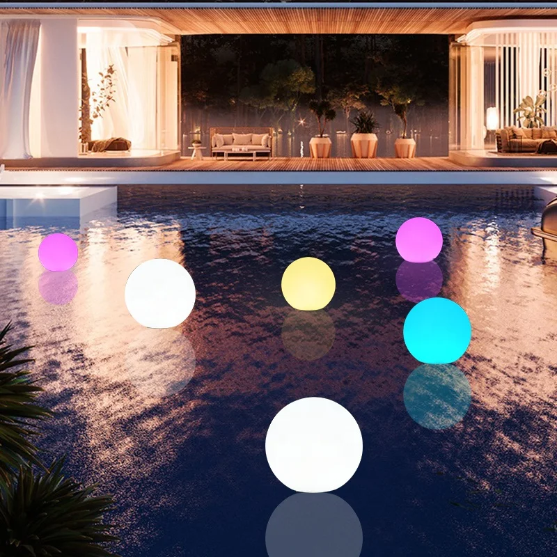 Custom Various Size High-Quality Waterproof Floating Pool Led Ball Lights