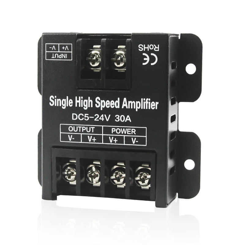 Hot selling iron 30A 360W single color pwm signal amplifier for monochrome constant voltage led controller