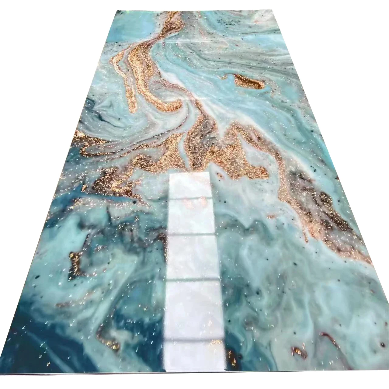 3d Print 3d Design 1220*2440*3MM 4MM Effect Pvc Marble Sheet With Uv Coating Marble Designs