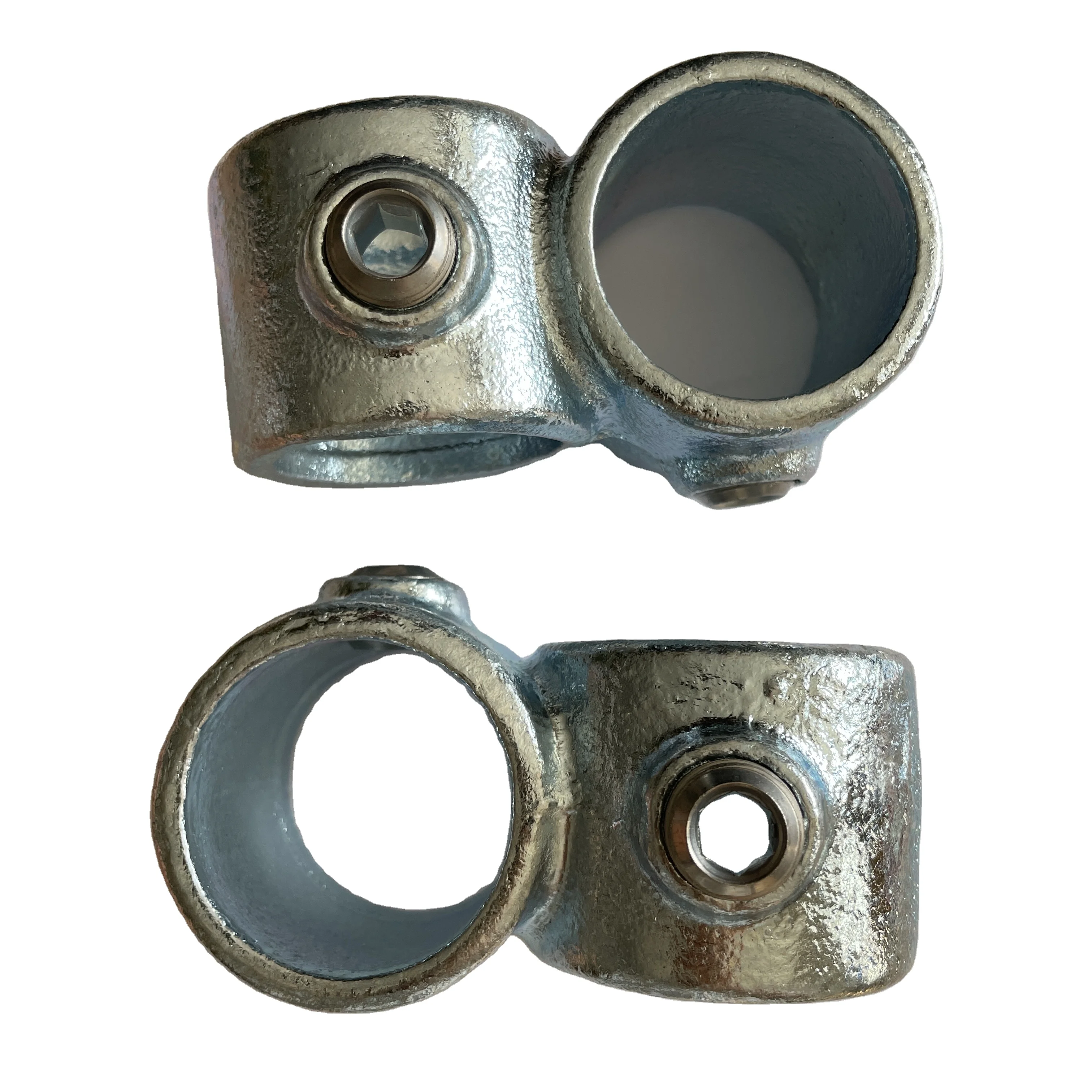 Wholesale High Quality Rail Support Cast Malleable lron Handrail 90° Crossover Pipe Fittings
