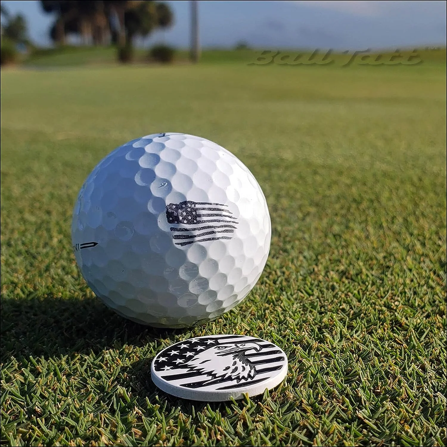 High quality Custom logo golf ball stamper creating large personalized mark on golf balls