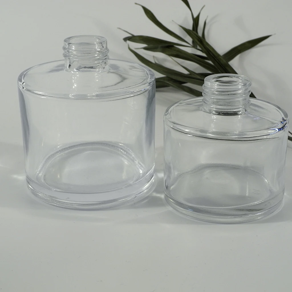 50ml 100ml 150ml transparent cylindrical aromatherapy glass bottle
