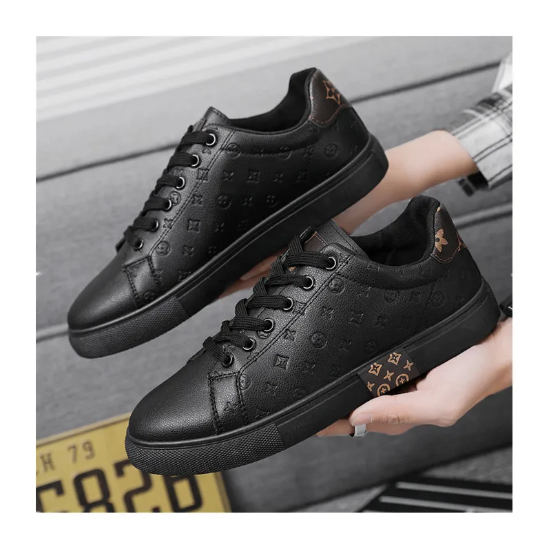 wholesale custom spring new Casual Sneakers Leather Handmade men shoes sport sneakers