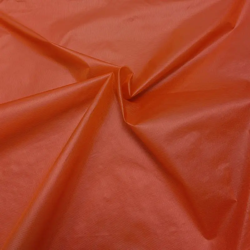Waterproof 3000mm PU Silicone Coated 15D Recycled Nylon Ripstop Woven Fabric for Outdoor Jacket