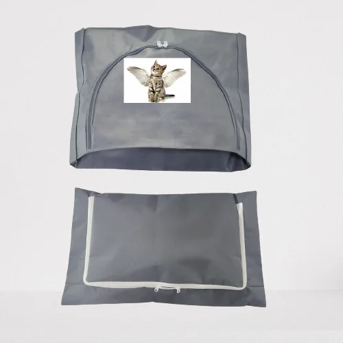 Eco Friendly Curved Zipper Animal Cremation Burial Cadaver Bag Dead Pets Corpse Transport Bag Remains Collect Pouch Factory