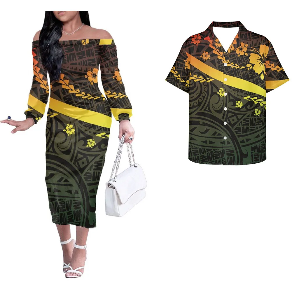 Club party party holiday leisure group built customized 2 pieces men and women suits women elegant sexy long sleeve dress matchi