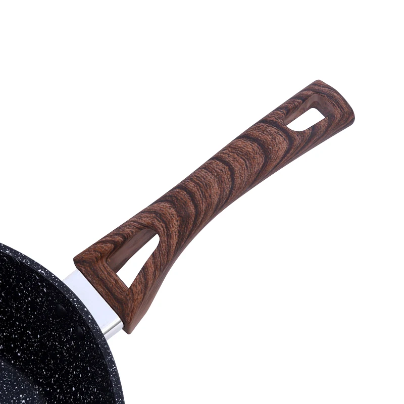 Chinese kitchen professional wok frying pan non-stick flat-bottomed 30cm maifan stone coating extra large cast iron wok