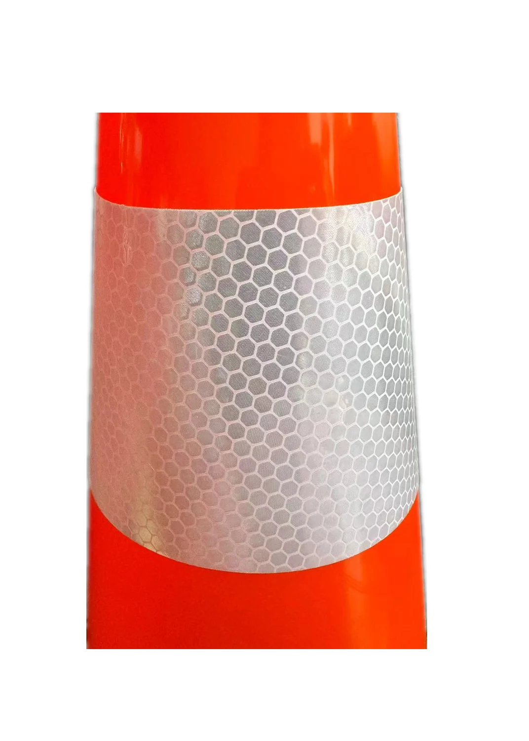 Durable and portable road safety PVC black base 30cm high reflective traffic cone wholesale