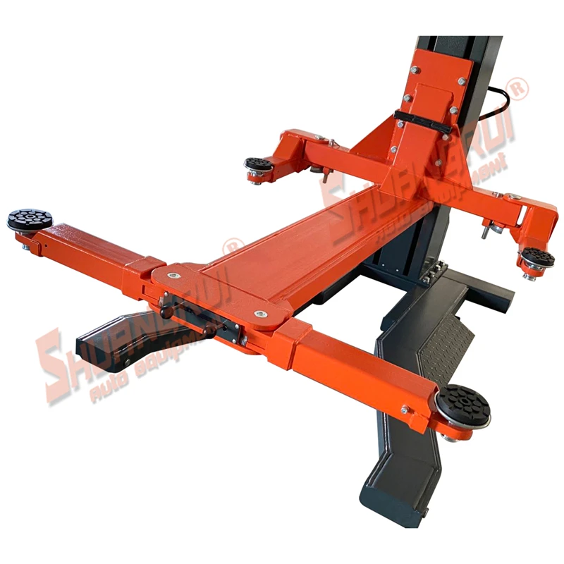 Fixed single post hydraulic car lift Optional Electrical release and Manual release