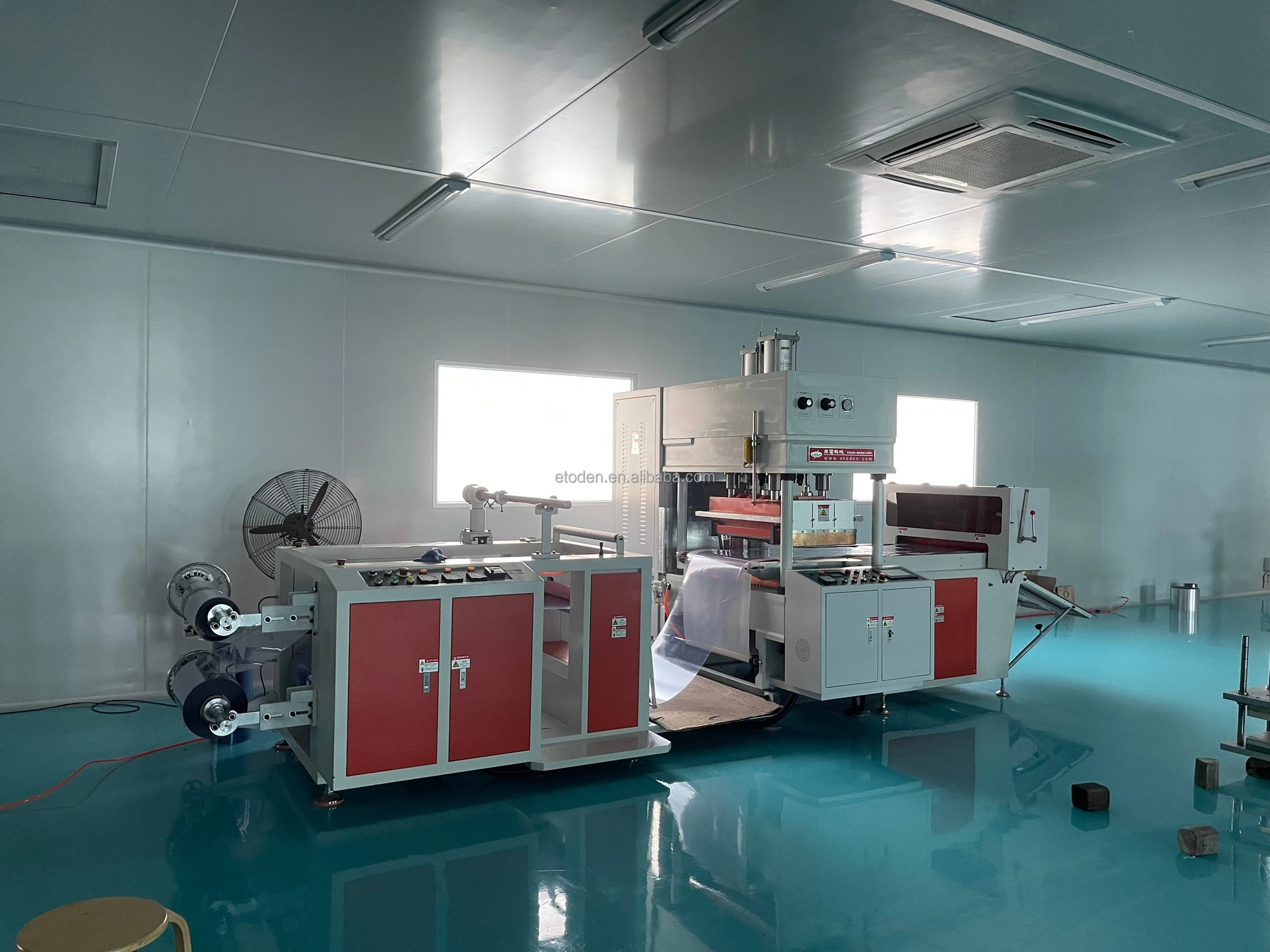 roll PET rigid film automatic die cut box soft line machine ,automatic soft line die cut machine ,toden die cut machine