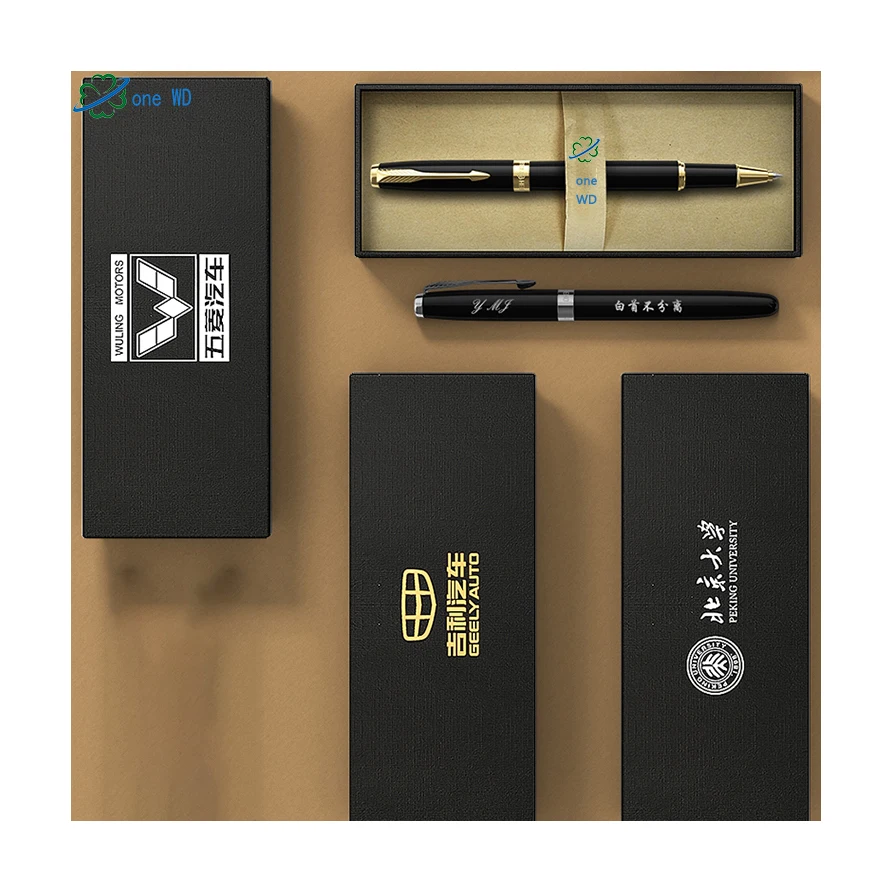 
Customized Metal Signature High-end Baozhu Business 0.5mm gel Ballpoint Pens 