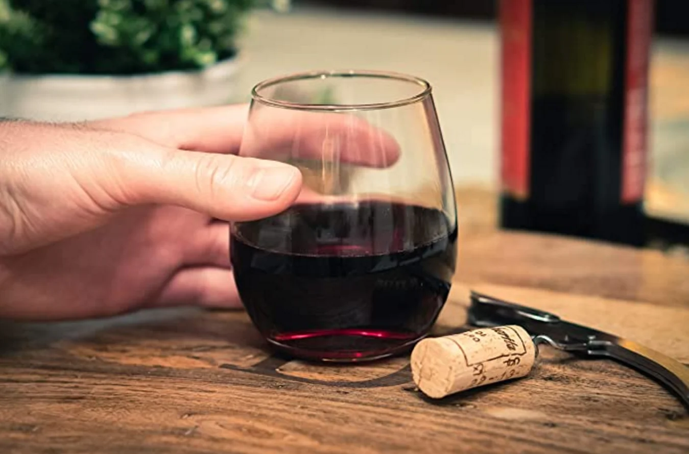 Wholesale Cheap Stemless Wine Glass Tumbler Custom 15oz  Crystal Set of 6 Glassware for Wedding Red Wine Soda and other Beverage