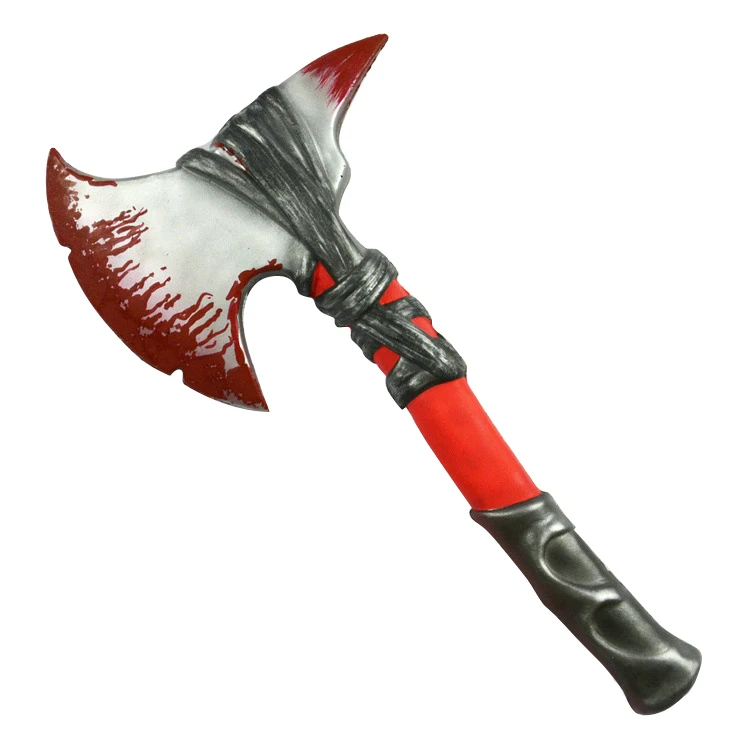 Wholesale PU Foaming Cosplay Party Bloody Axe Toy Figure Weapons Kitchen Knives
