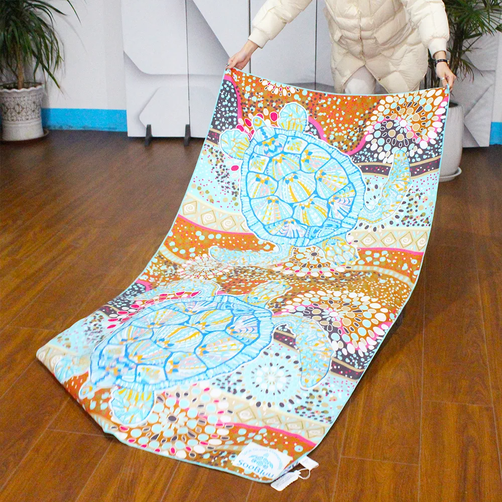 High Quality Microfiber Two Side Printed Beach Towel Quick Dry Sand Free Proof Recycled Beach Towel