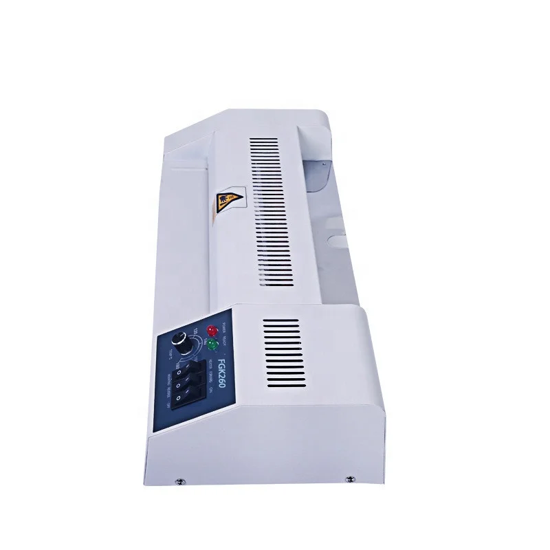 
Pingda factory price FGK260 260mm A4 size card laminate hot and cold laminating machine laminator for office 