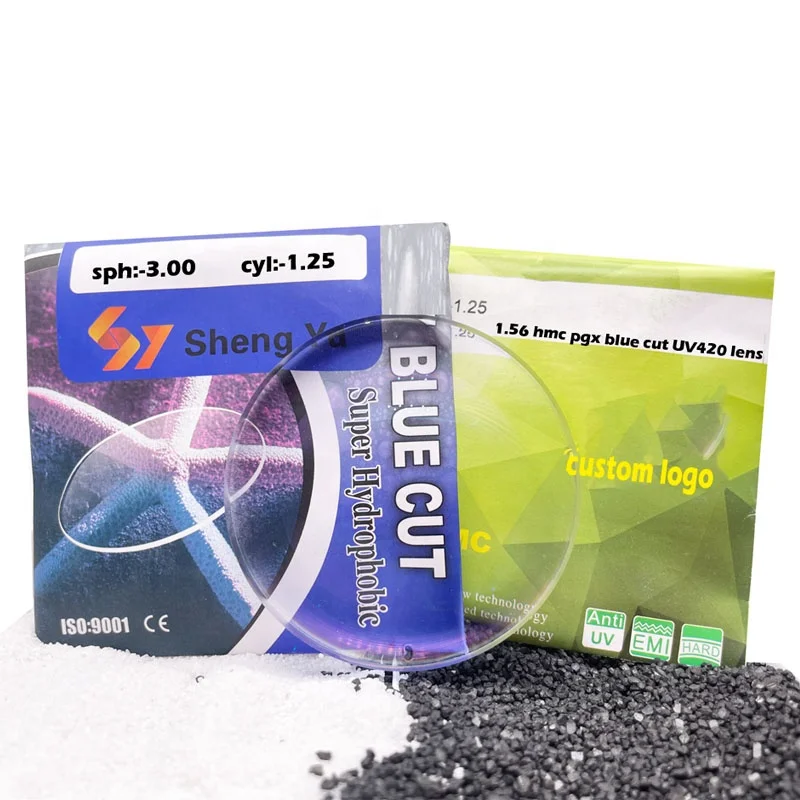 1.56 hc danyang1.49 1.59 1.67 Pc manufacturers cr39 spectacle lentes opticos optic optical lenses 1.56hc lens