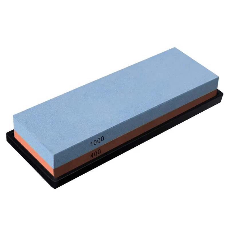 2 in 1 Sharpening Stone Rectangular Knife Grinding Tools Double Sides Whetstone 400/1000 Grits Scissors Kitchen Knife Sharpener