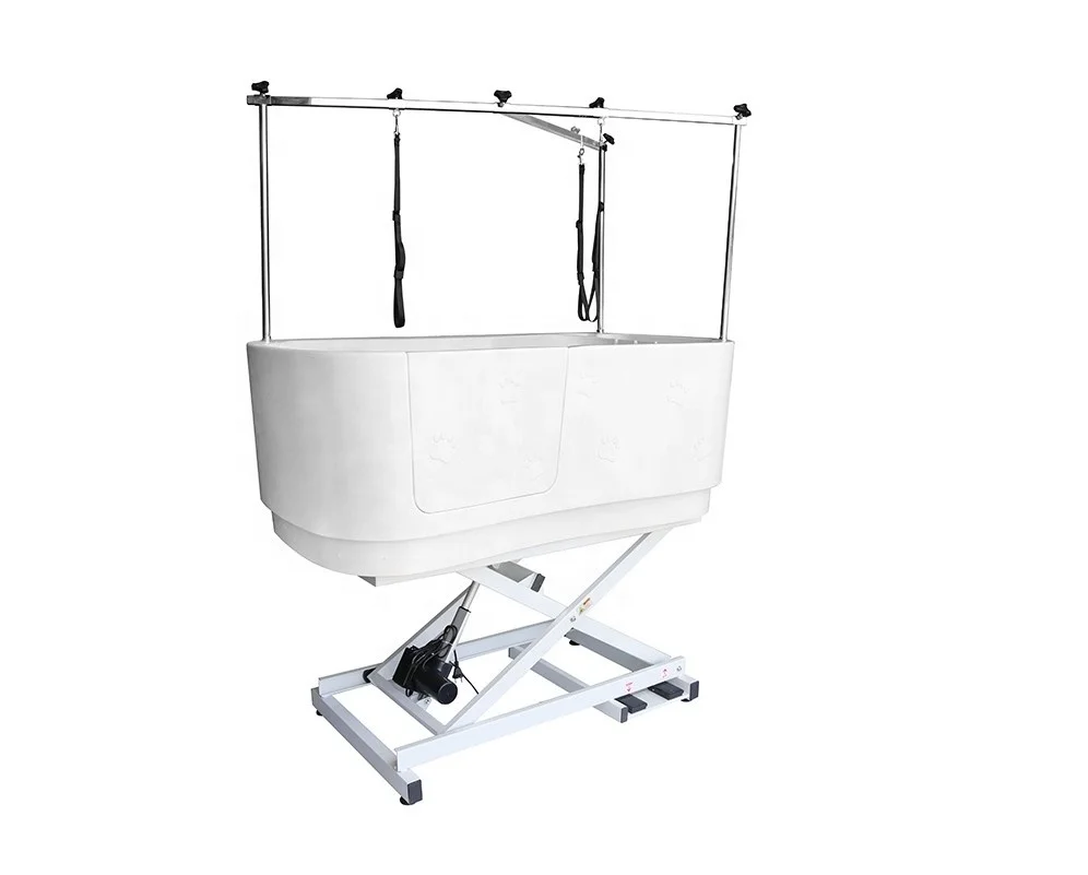 Elevated Plastic Dog Bathtub Spa Groom Bath Pet Tub For Large Pet