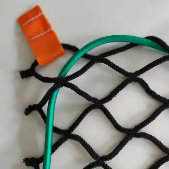 Factory directly provided high quality low price PP braided elastic knotless diamond mesh cargo trailer net for sale