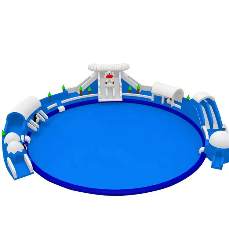 
Professional Multipurpose Snow Antarctic Pole Animals Water Park Slides for Sale 