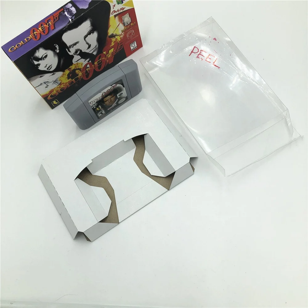 Новые N64 игры в коробке GoldenEye 007 NTSC с защитной коробкой без руководства