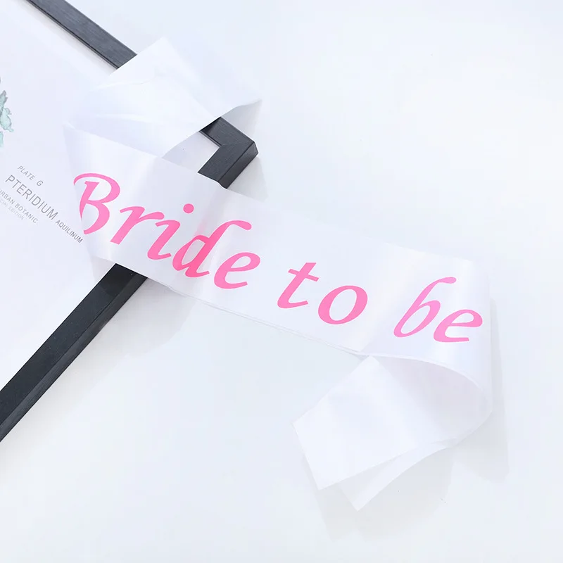 High Quality Bachelorette Party Satin Ribbon Pageant Sashes Wedding Supplies
