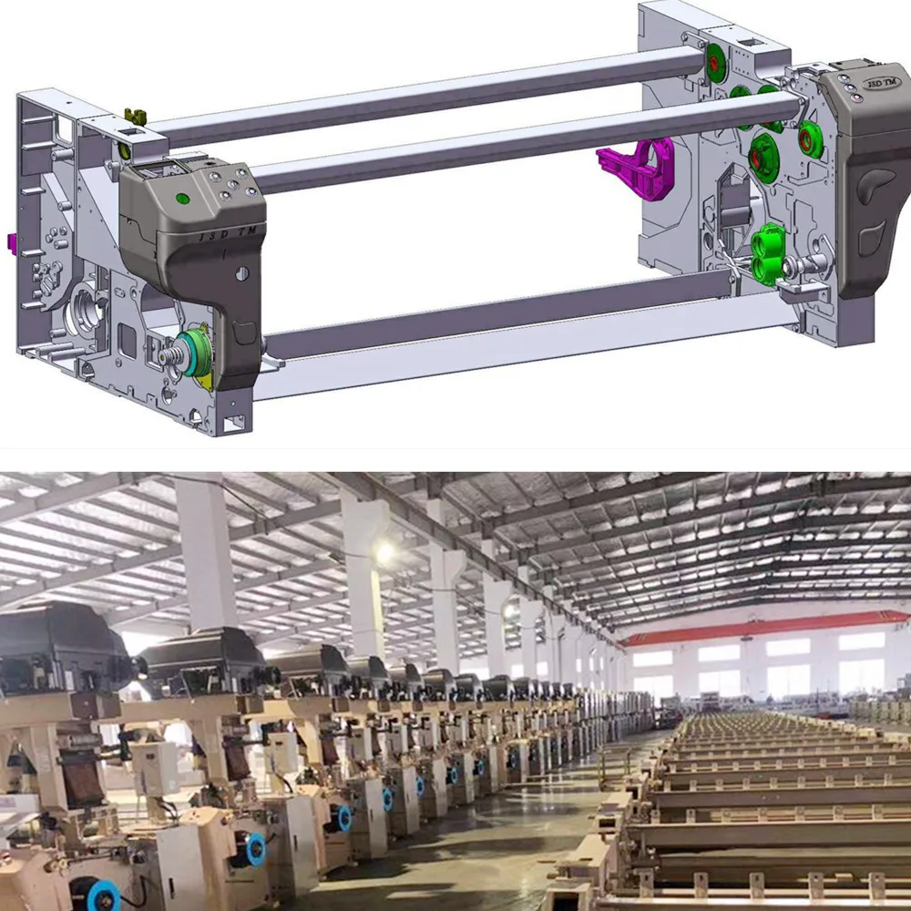 textile weaving 800 RPM double nozzle Niupai cam dobby water jet loom